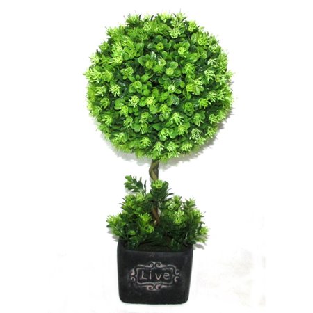 JECO 16.5 in. Artificial Topiary Tree HD-BT038